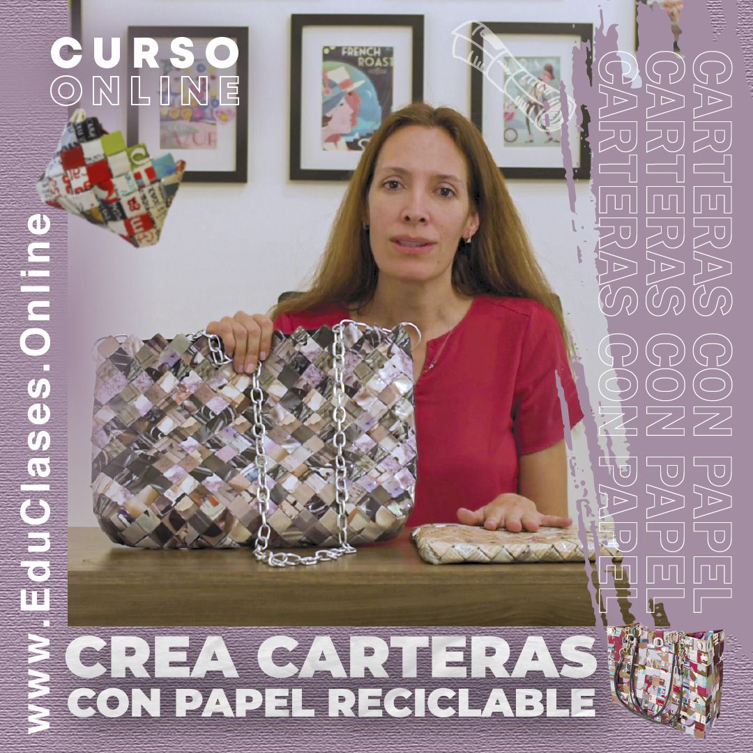 Crea Carteras Con Papel Reciclado